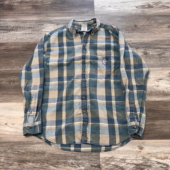 Vintage Disney Winnie The Pooh Tigger Flannel Plaid woMens‎ S Shirt cute y2k - Picture 1 of 8
